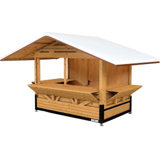 Markthütte XS - MINI 2,00m x 1,20m - Aufbau mit 2 Personen in ca. 15min