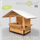 Markthütte XS - MINI 2,00 x 1,20m - Aufbau mit 2 Personen in ca. 15min