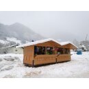 Markthütte 2XL 7,00m x 2,40m - Aufbau mit 2 Personen...