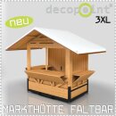 Markthütte 3XL 10,50 x 2,40m - Aufbau mit 2 Personen...