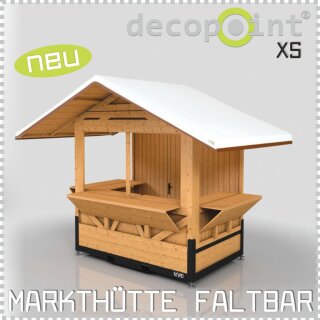 LIGHT Markthütte MINI   2,00 x 1,20m - Aufbau mit 2 Personen in ca. 15min