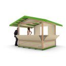 ECO Basic Markthütte 2,50m x 2,45m - Aufbau mit 2 Personen in ca. 20min