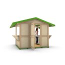 ECO Basic Markthütte 2,50m x 2,45m - Aufbau mit 2 Personen in ca. 20min