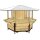 Foldable wooden pavilion 6-cornered