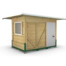 Holz Container Falt- und Stapelbar 3,00m x 2,00m  - Aufbau mit 2 Personen in ca. 15min