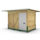 Holz Container Falt- und Stapelbar 3,00m x 2,00m  - Aufbau mit 2 Personen in ca. 15min