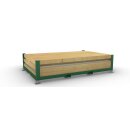 Wooden container foldable and stackable 3,00x2,00x2,40m